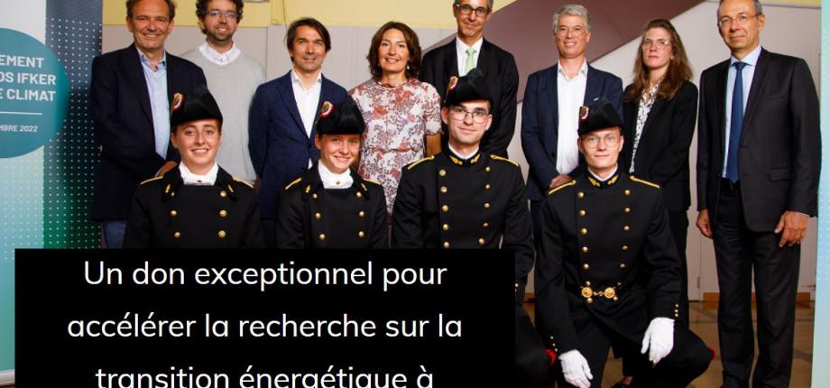 Lancement du Fonds Ifker pour le climat à l’École polytechnique le 14 septembre 2022